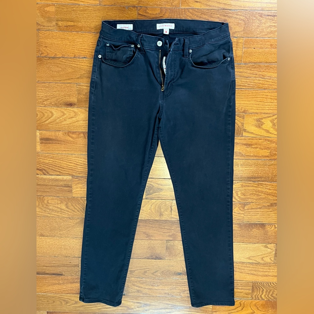 Lucky Brand Womens Slim Straight Jeans Black Size 33x32